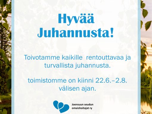 Toimistomme on kiinni